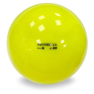 М'яч 16 см Pastorelli одноколірний Жовтий Артикул 02197
