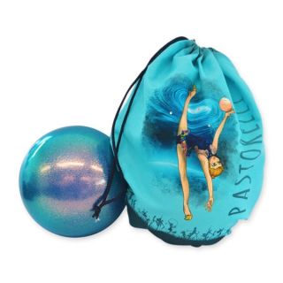 Чохол для м'яча з малюнком Pastorelli колір Блакитний 03723