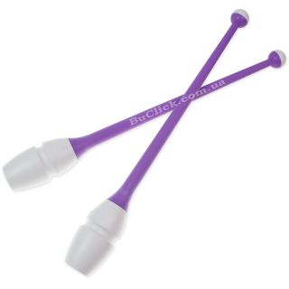 Юніорські булави 36 cм Chacott колір 077. Білий-Фіолетовий