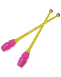 Булавы 45 cм Chacott цвет 262. Розовый-Желтый (Pink-Yellow)