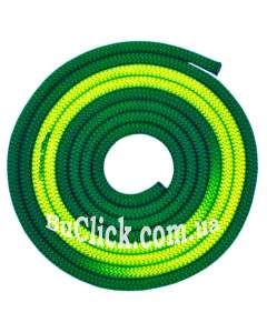 Скакалка Venturelli модель PLDD цвет Зеленый-Желтый PLDD-3118