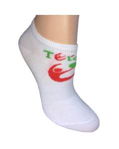 Носки с логотипом Tuloni цвет Белый-Коралловый размер 27-29