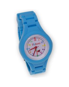 Годинник Tuloni модель T0201 ремінець Ланки колір Блакитний