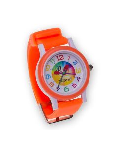 Годинник Tuloni модель T0203 ремінець Плоский колір Помаранчевий