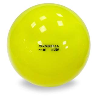 М'яч 16 см Pastorelli одноколірний Жовтий Артикул 02197