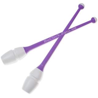 Юніорські булави 36 cм Chacott колір 077. Білий-Фіолетовий