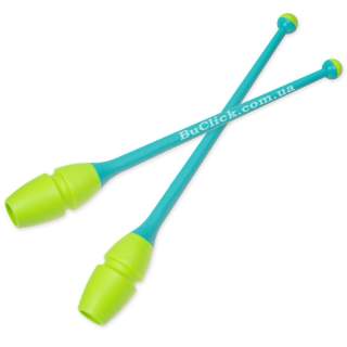 Юніорські булави 36 cм Chacott колір 334. Жовтий-М'ятний