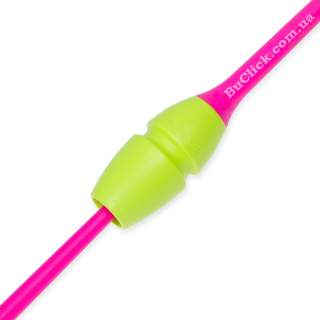 Юніорські булави 36 cм Chacott колір 343. Жовтий-Рожевий