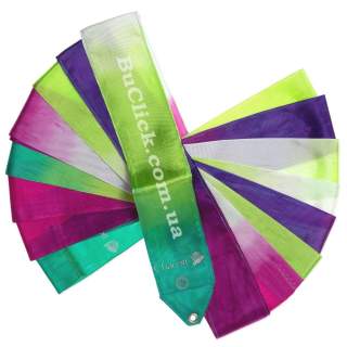 Гімнастична стрічка 6 м Chacott колір 736. Зелений (Green)