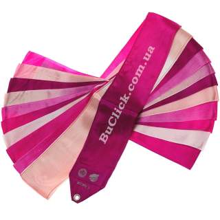 Гімнастична стрічка 5 м Chacott колір 745. Рожева Роза (Rose Pink)