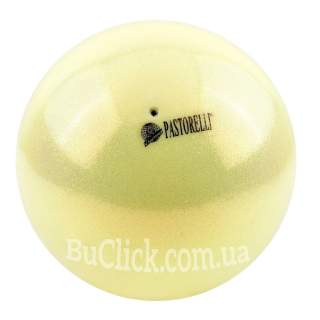 М'яч 18 см Pastorelli HV Pastel колір Лимонний крем (Lemon Cream) 00081