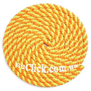 Скакалка 2,5 метра Sasaki модель MJ-243 колір Помаранчевий-Жовтий MJ-243-KEOxY