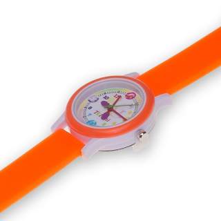 Годинник Tuloni модель T0202 ремінець Плоский колір Помаранчевий