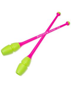 Юниорские булавы 36 cм Chacott цвет 343. Желтый-Розовый