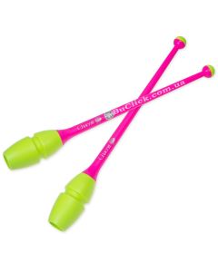 Булавы 45 cм Chacott цвет 343. Желтый-Розовый (Yellow-Pink)