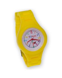 Часы Tuloni модель T0201 ремешок Звенья цвет Желтый