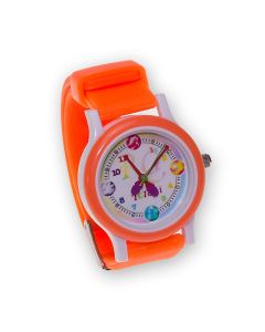 Часы Tuloni модель T0202 ремешок Плоский цвет Оранжевый