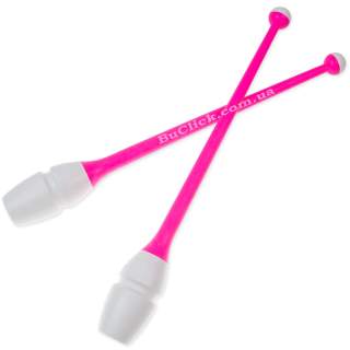 Юниорские булавы 36 cм Chacott цвет 043. Белый-Розовый