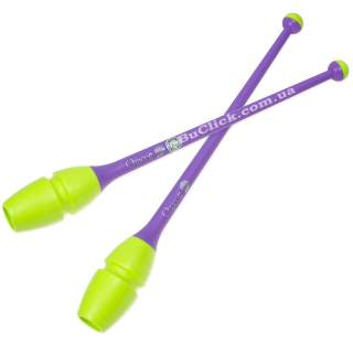 Булавы 41 cм Chacott цвет 377. Желтый-Фиолетовый (Yellow-Purple)