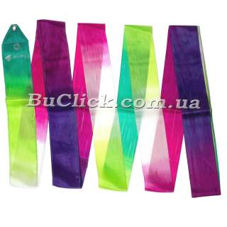 Гимнастическая лента 5 м Chacott цвет 736. Зеленый (Green)