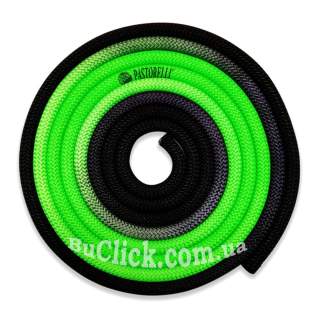 Скакалка Pastorelli модель New Orleans цвет Зелёный-Черный 04265