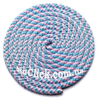 Скакалка 2,5 метра Sasaki модель MJ-243 цвет Голубой-Розовый MJ-243-LIBUxLIP