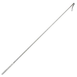 Палочка 60 см Pastorelli модель Glitter цвет Серебряный держатель Белый 02035