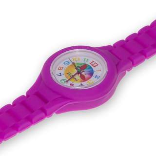 Часы Tuloni модель T0203 ремешок Звенья цвет Фуксия