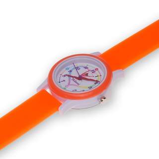 Часы Tuloni модель T0204 ремешок Плоский цвет Оранжевый