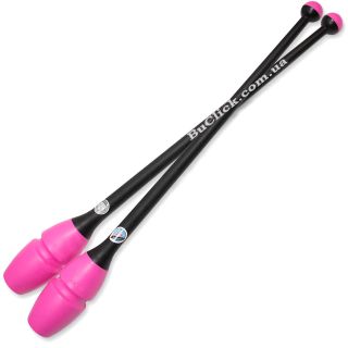 Булавы 45 cм Chacott цвет 209. Розовый-Черный (Pink-Black)