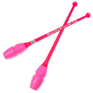 Булавы 45 cм Chacott цвет 250. Розовый-Оранжевый (Pink-Orange)