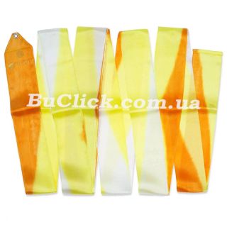 Гимнастическая лента 6 м Chacott цвет 283. Оранжевый (Orange)