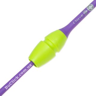 Булавы 45 cм Chacott цвет 377. Желтый-Фиолетовый (Yellow-Purple)