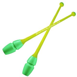 Юниорские булавы 36 cм Chacott цвет 462. Зеленый-Желтый