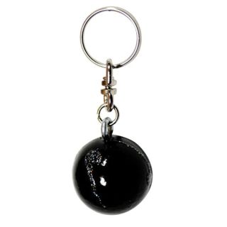 Брелок мини Мяч Pastorelli цвет Черный-Серебряный 00569