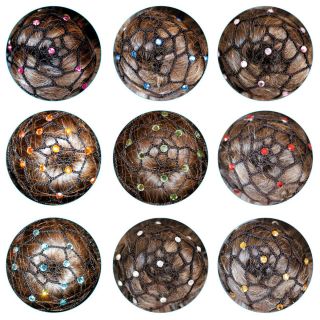 Черная сетка для волос Pastorelli со Стразами