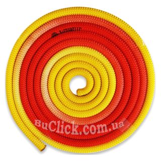 Скакалка Pastorelli модель New Orleans цвет Жёлтый-Оранжевый-Красный 04263