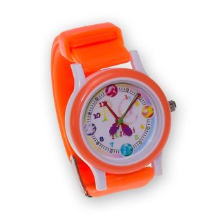 Часы Tuloni модель T0202 ремешок Плоский цвет Оранжевый