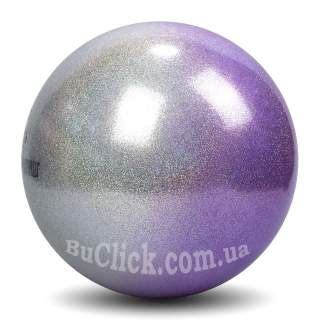 М'яч 18 см Pastorelli HV SHADED колір Срібний-Бузковий FIG Артикул 04041