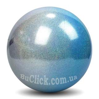 М'яч 18 см Pastorelli HV SHADED колір Срібний-Блакитний FIG Артикул 04044